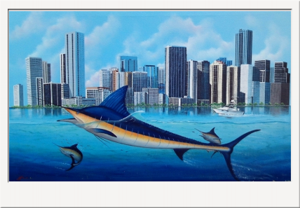 Miami Marlins canvas Painting